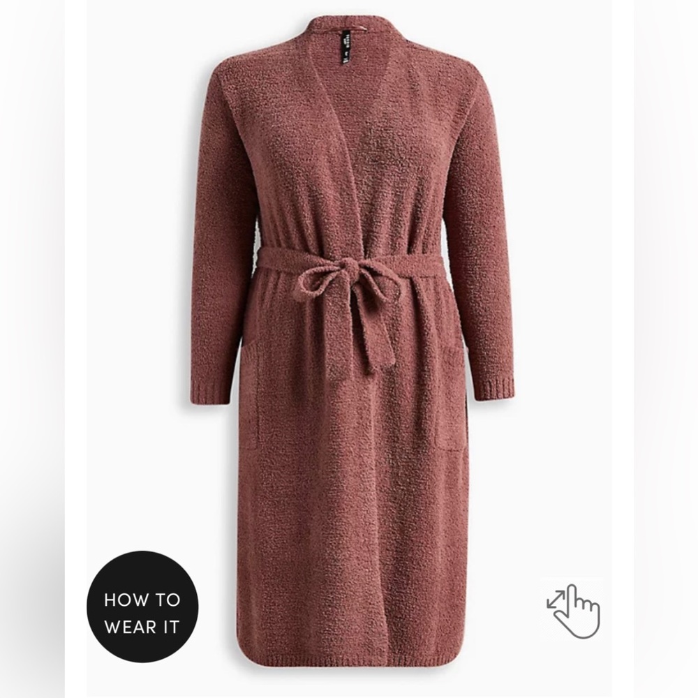 NWT teddy lounge robe